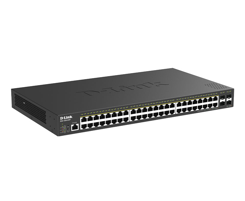 D-LINK Smart+ Nuclias L2+ 48 ports Gigabit PoE/PoE+ & 4 ports 10 GbE SFP+ Budget PoE 375W Switch ONVIF