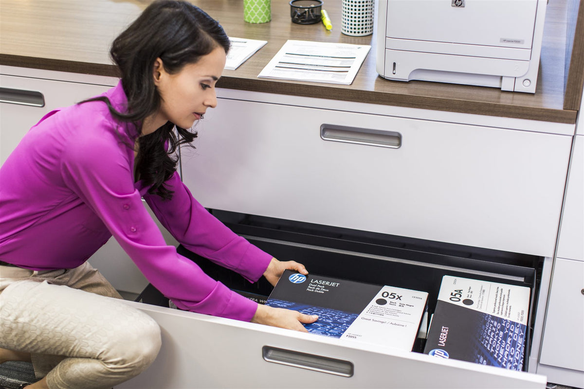 HP 05X original LaserJet Toner cartridge CE505X black high capacity 6.500 pages 1-pack Smart Printing Technology