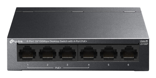 6-Port 10/100 Mbps Desktop Switch with 4
