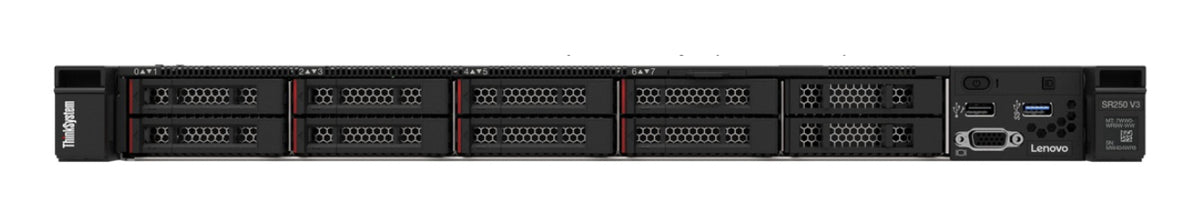 LENOVO ThinkSystem SR250 V3 Intel Xeon 6353P 8C 2.7GHz 65W 1x32Go 2Rx8 ThinkSystem RAID 545-8i PCIe Gen4 12Go Adapter 1x800W 2.5in
