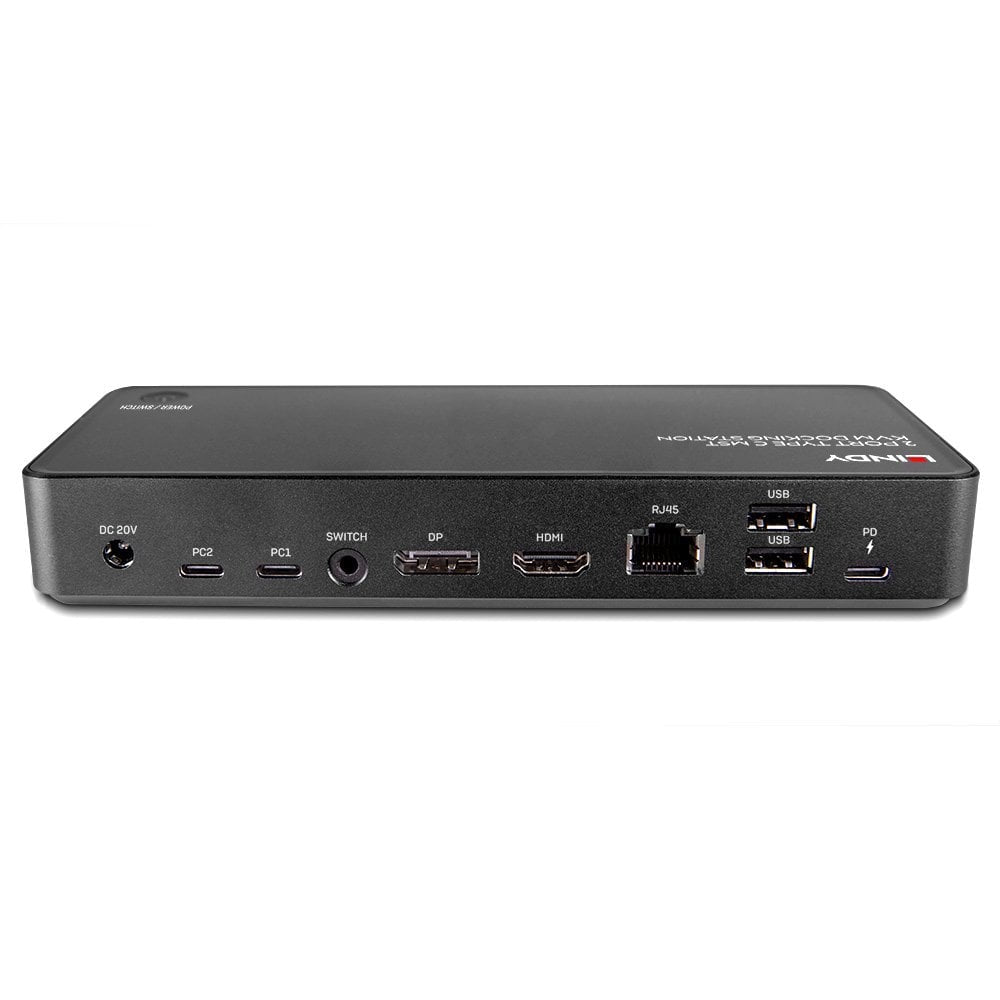 Lindy Docking Station KVM 2 Ports Type C MST