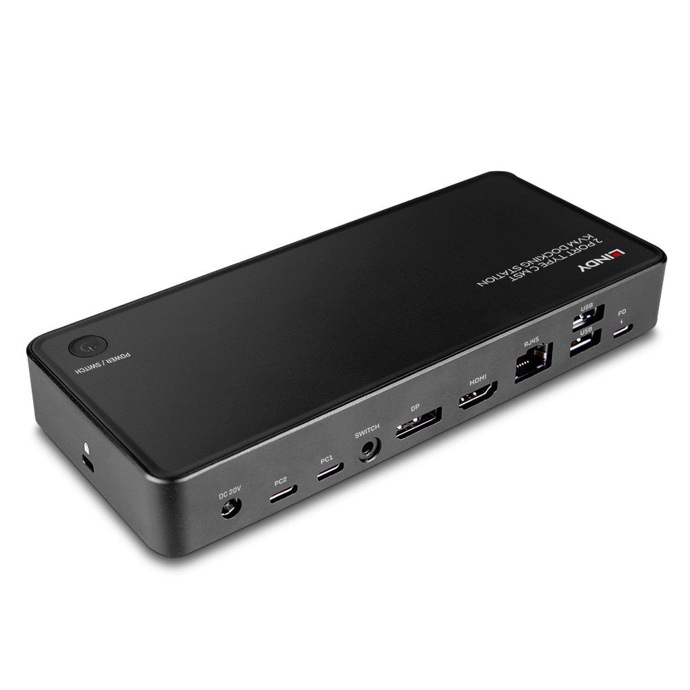 Lindy Docking Station KVM 2 Ports Type C MST