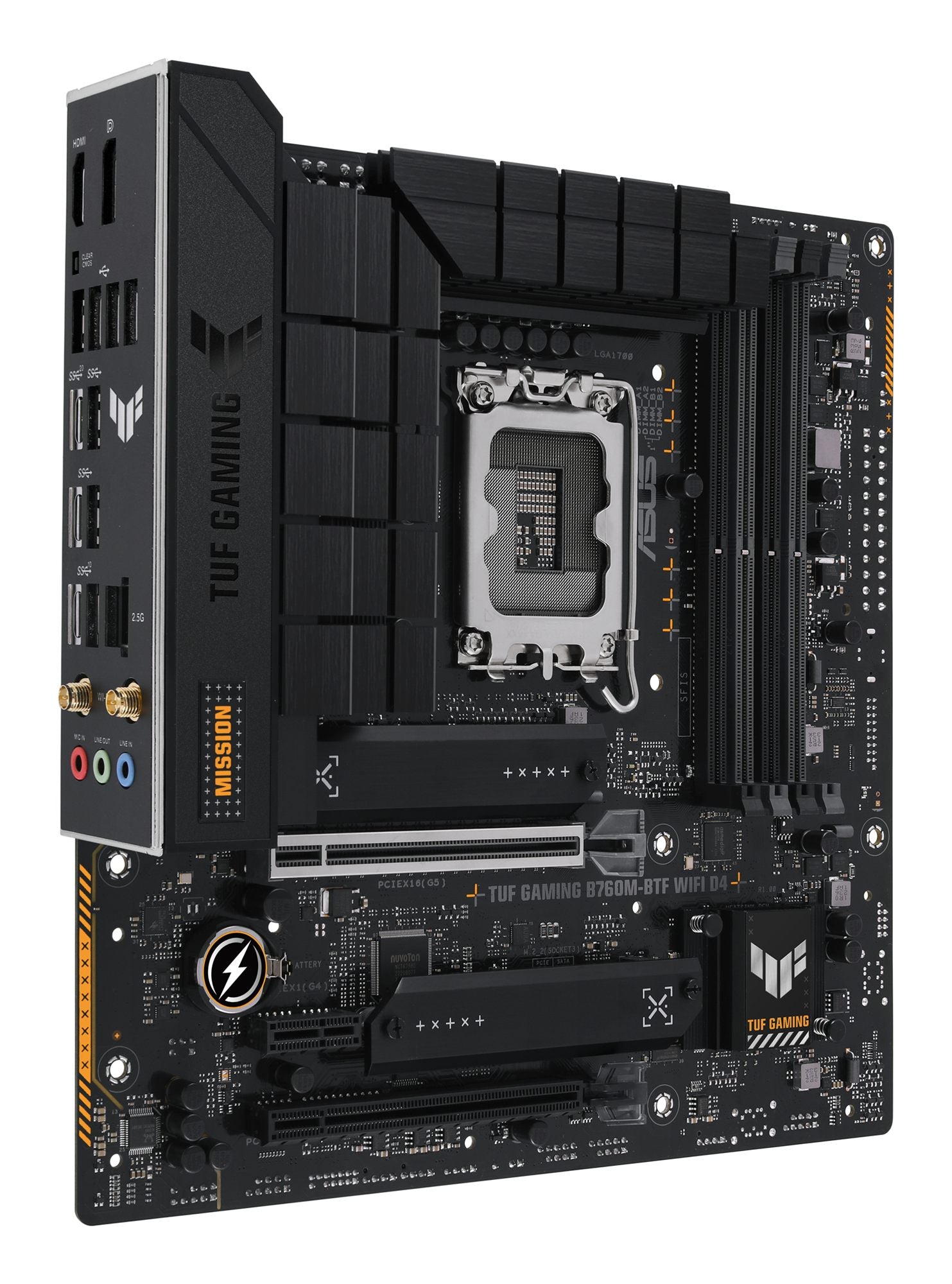ASUS TUF GAMING B760M-BTF WIFI D4 Intel B760 LGA 1700 micro ATX