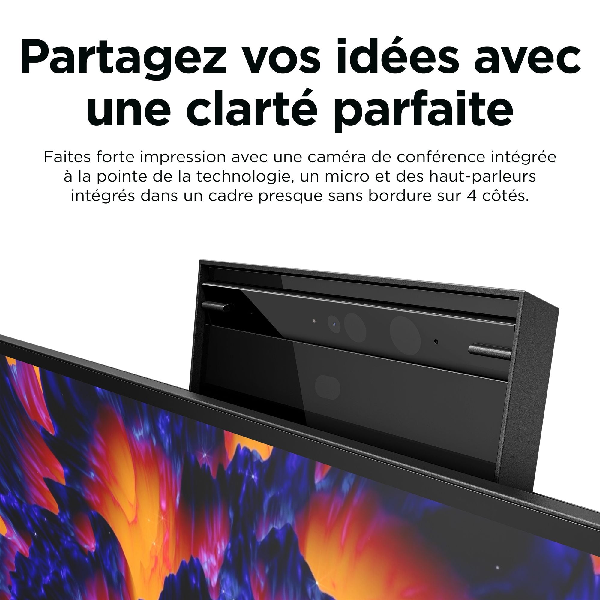 HP Écran de conférence Z24m G3 QHD avec webcam IR 5Mpx 23.8p QHD 2560x1440 HDMI USB-C USB port DisplayPort