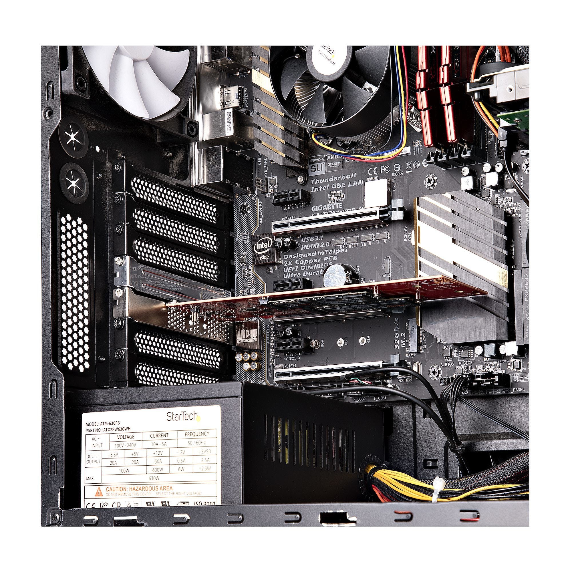 Dual M.2 PCIe SSD Adapter NVMe/AHCI