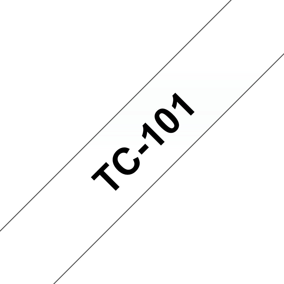 BROTHER P-Touch TC-101 black on clear 12mm