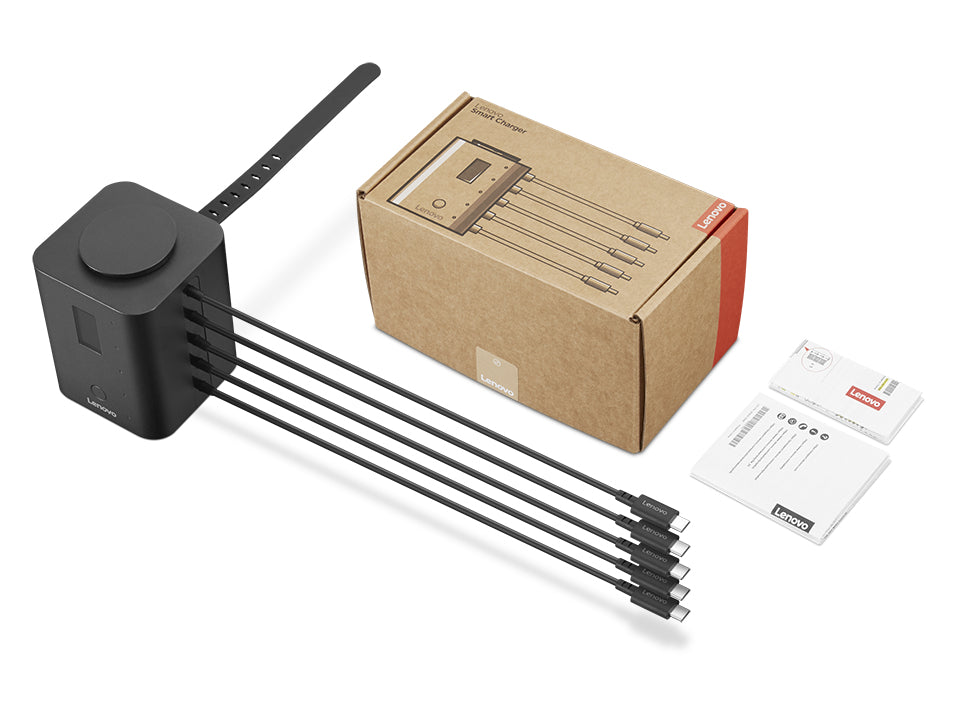 LENOVO Chrome Smart Charger Charging station 19Watt 1 A 5 output connectors (USB-C) black Worldwide