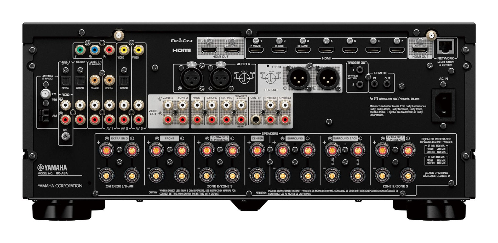 YAMAHA- Ampli home-cinéma RX-A8A BL