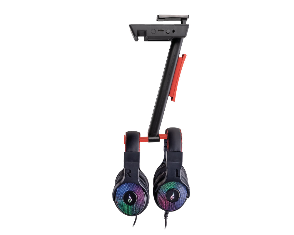 VERBATIM SUREFIRE VINSON N2 DUAL BALANCE GAMING RGB MULTI-FUNCTION HEADSET STAND BLACK WCF (P)