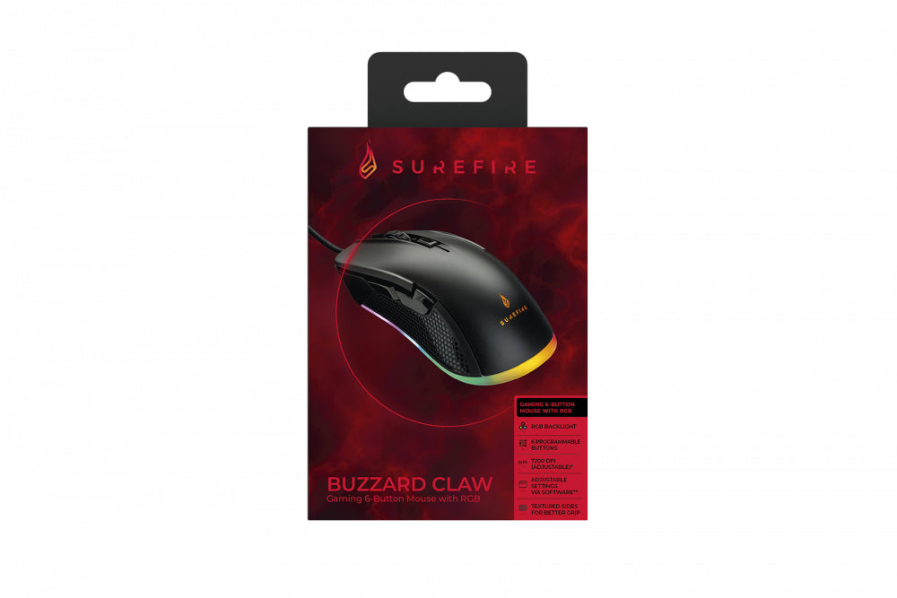 SureFire BuzzardGaming 6-Button Mouse