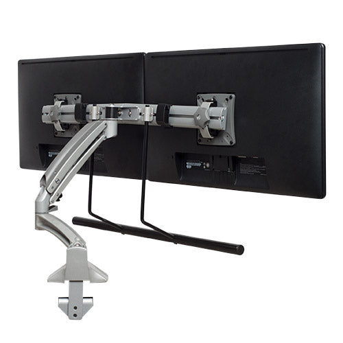 Chief KONTOUR K1C Dynamic Desk Mount, Dual Monitor Array, Reduced Height, Silver