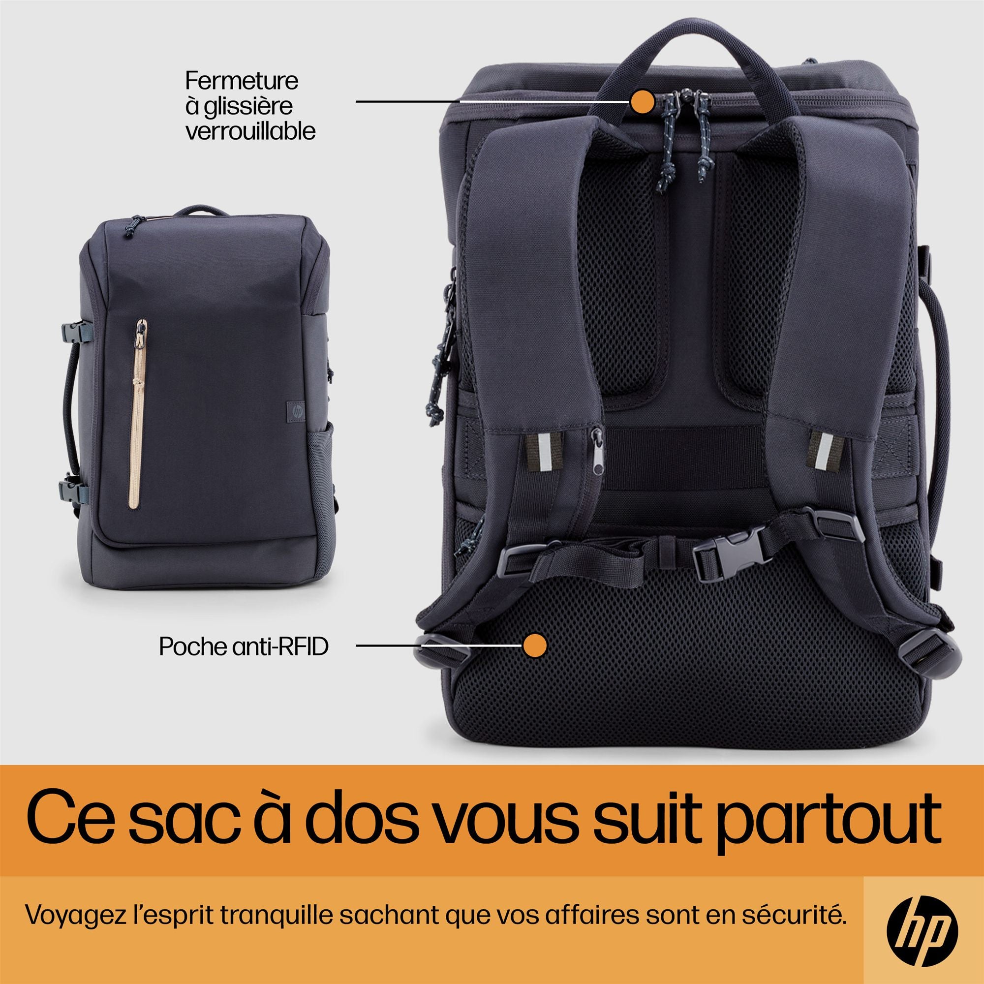 HP Travel 25L 15.6 IGRLaptop Bckpck