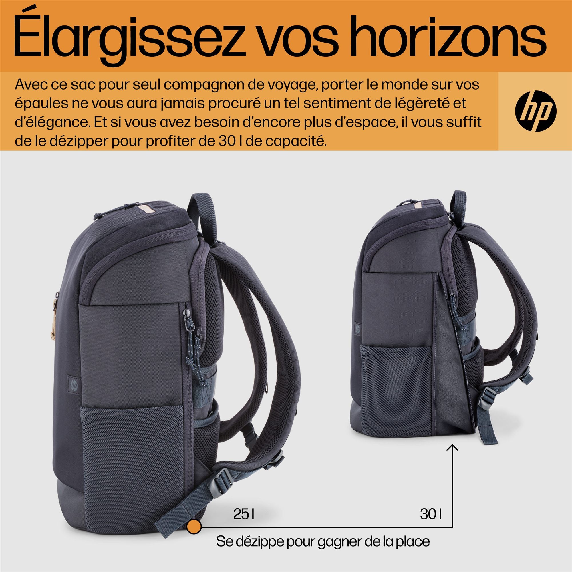 HP Travel 25L 15.6 IGRLaptop Bckpck