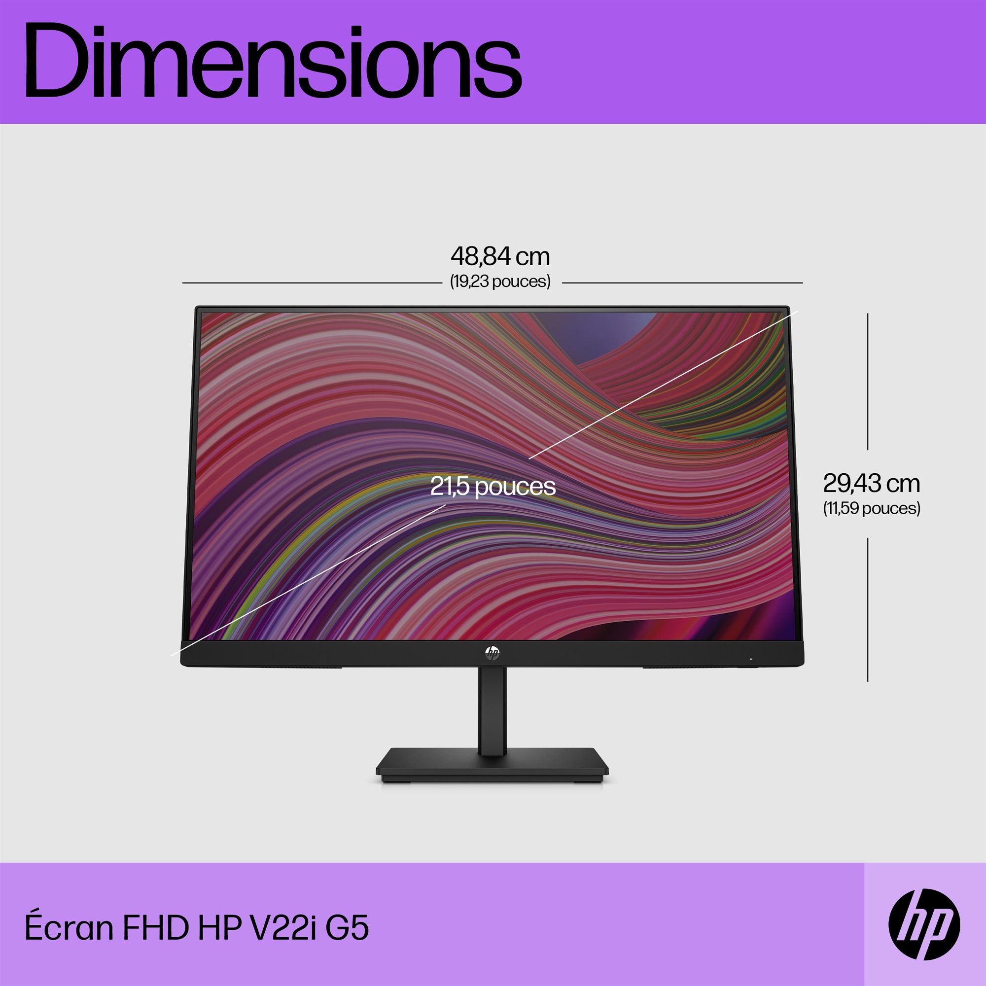 HP V22i G5 FHD Mon