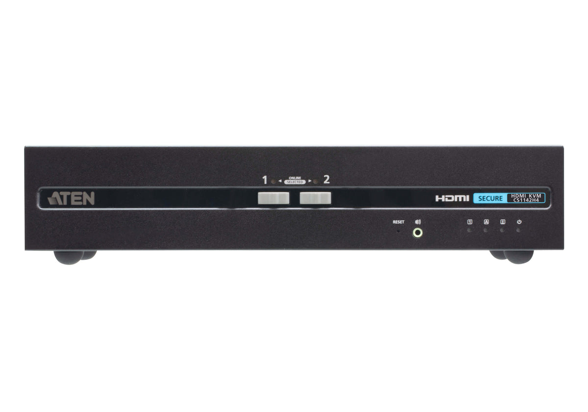 ATEN CS1142H4 commutateur écran, clavier et souris Noir