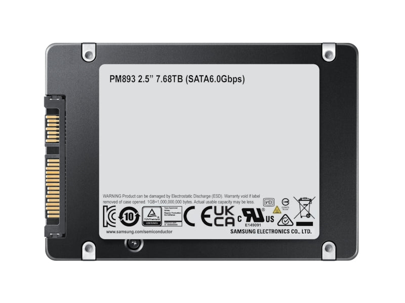 Samsung SSD PM893 7.68TB SATA 2.5 DWPD 1 MZ7L37T6HBLA-00W07