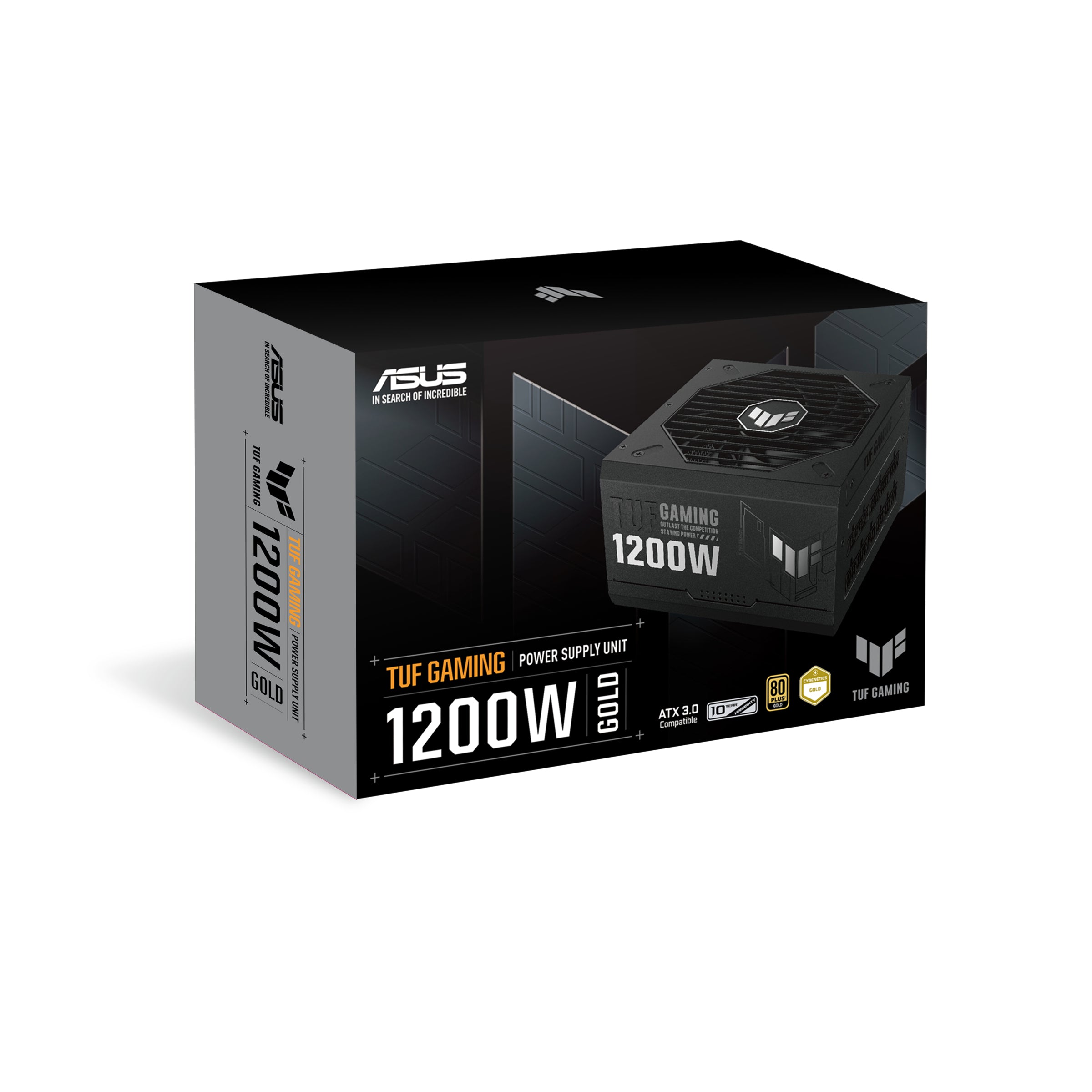 ASUS TUF Gaming 1200W Gold Fully Modular Power Supply 80+ Gold Certified Military-grade Components Dual Ball Bearing