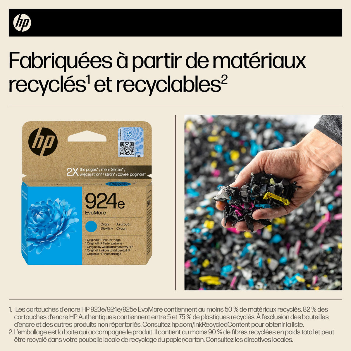 HP 924e EvoMore Cyan Original Ink Cartridge