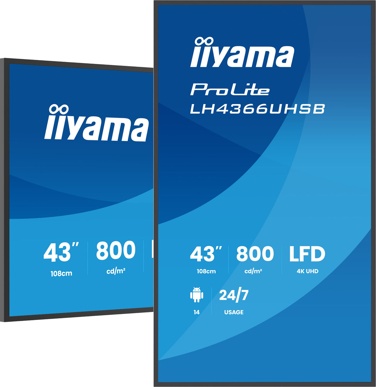 43" 3840x2160 UHD VA VESA Mount 300x300