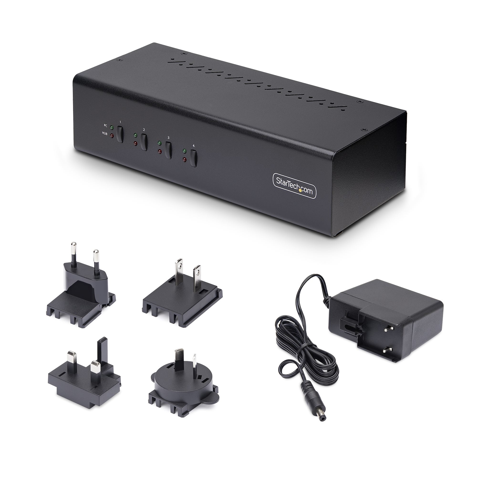 4-Port Dual-DisplayPort KVM Switch 4K