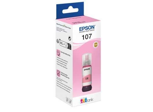 EPSON 1LB 107 EcoTank Light Magenta Ink Bottle