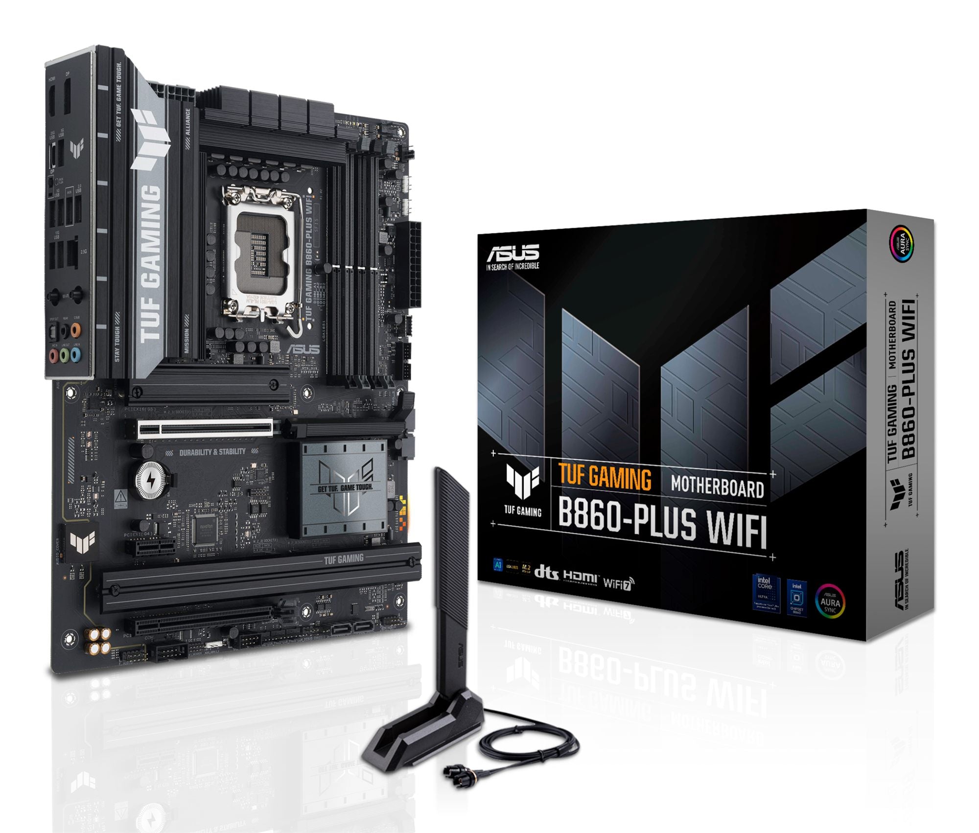 ASUS TUF GAMING B860-PLUS WIFI LGA1851 DDR5 ATX MB DDR5 1xHDMI 1xDP 3xM.2 4xSATA