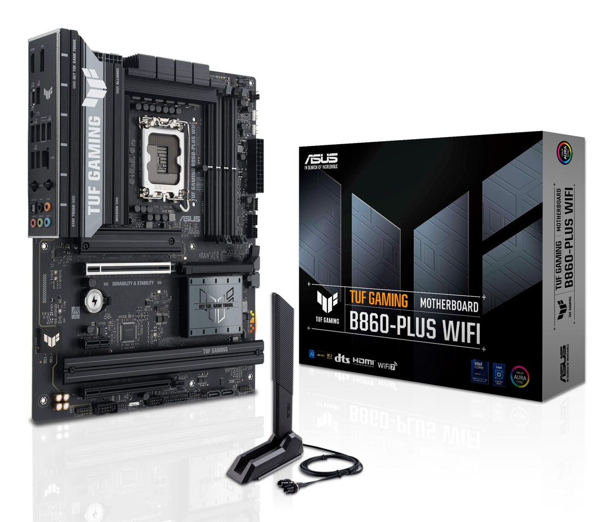 ASUS TUF GAMING B860-PLUS WIFI LGA1851 DDR5 ATX MB DDR5 1xHDMI 1xDP 3xM.2 4xSATA