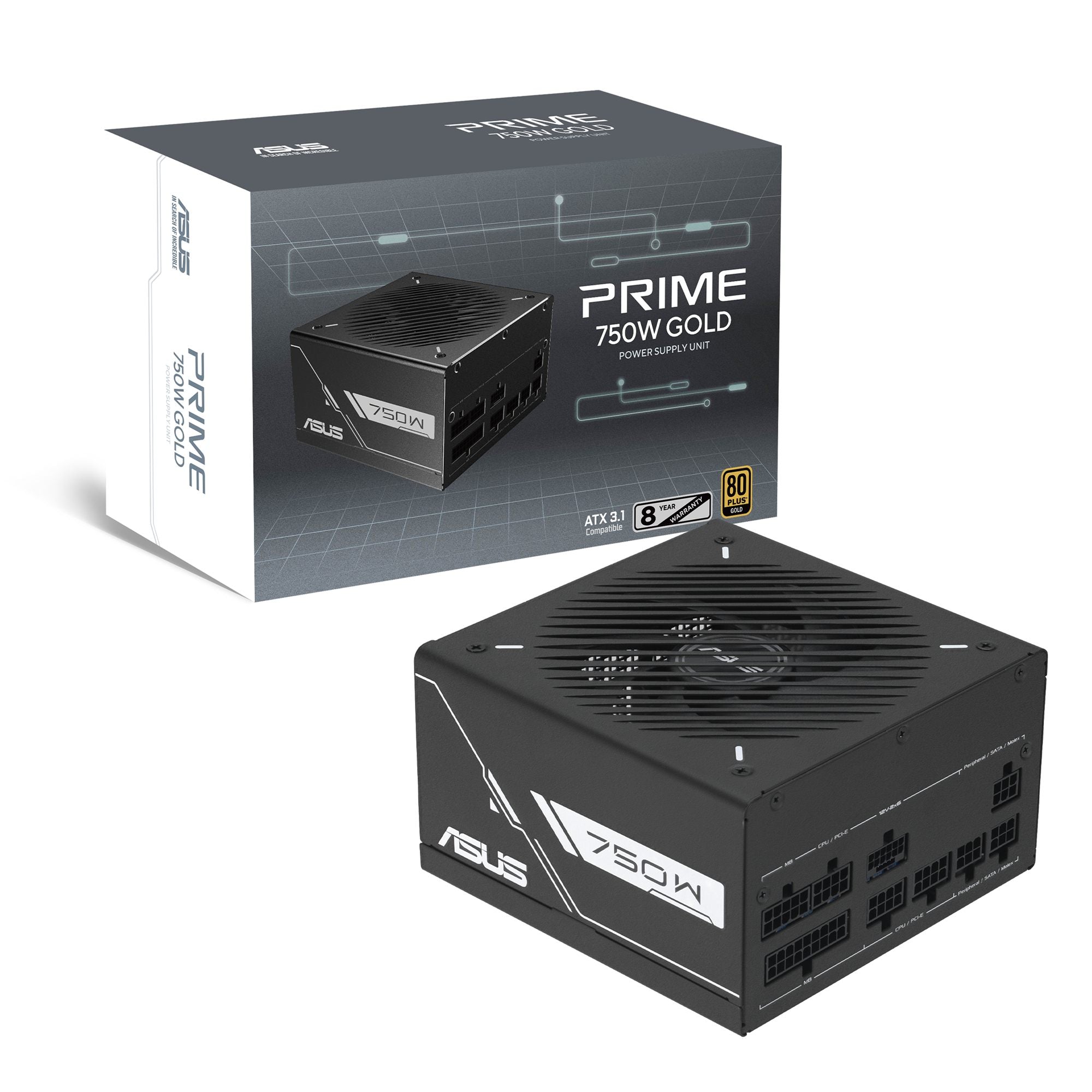 ASUS Prime 750W Gold Black PSU