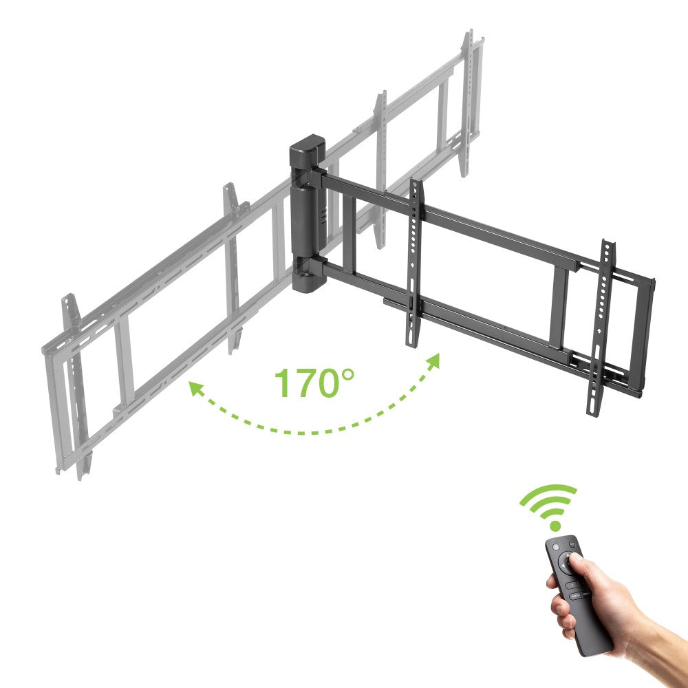 "Techly ICA-PLB 060M Support mural électrique pour TV 32-75"" LED/LCD 50kg avec télécommande"