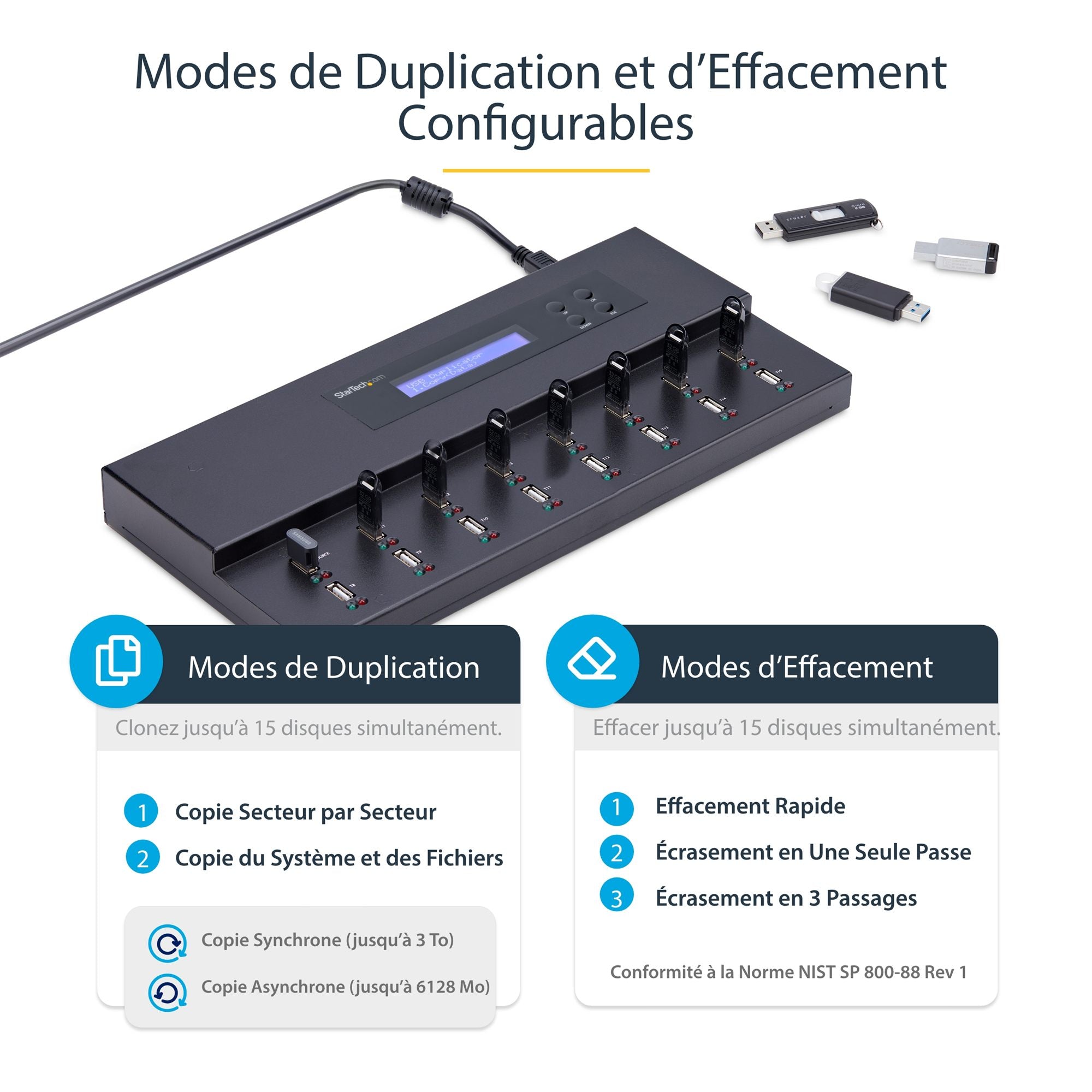 StarTech.com USB Duplicator/Eraser - 1:1