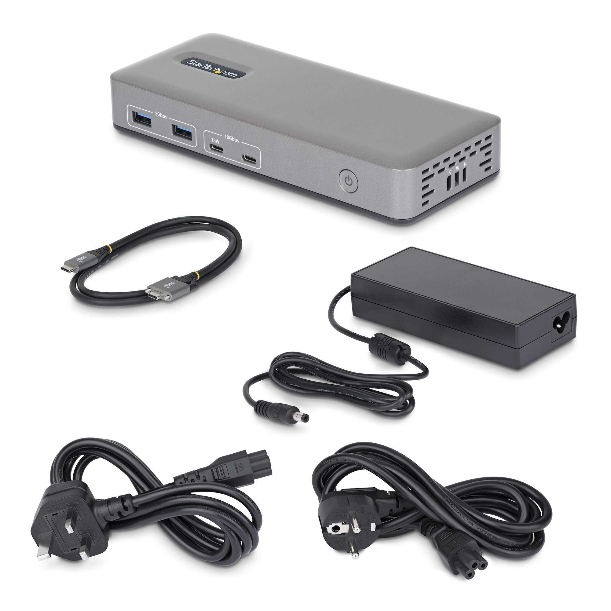 USB-C Dock 2x DP 4K60 1GbE 100W PD