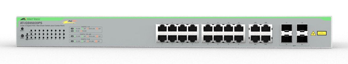 Switch WSmart 16x10/100/1000TX PoE+, 4xSFP100M/1G, PoE+ 370W