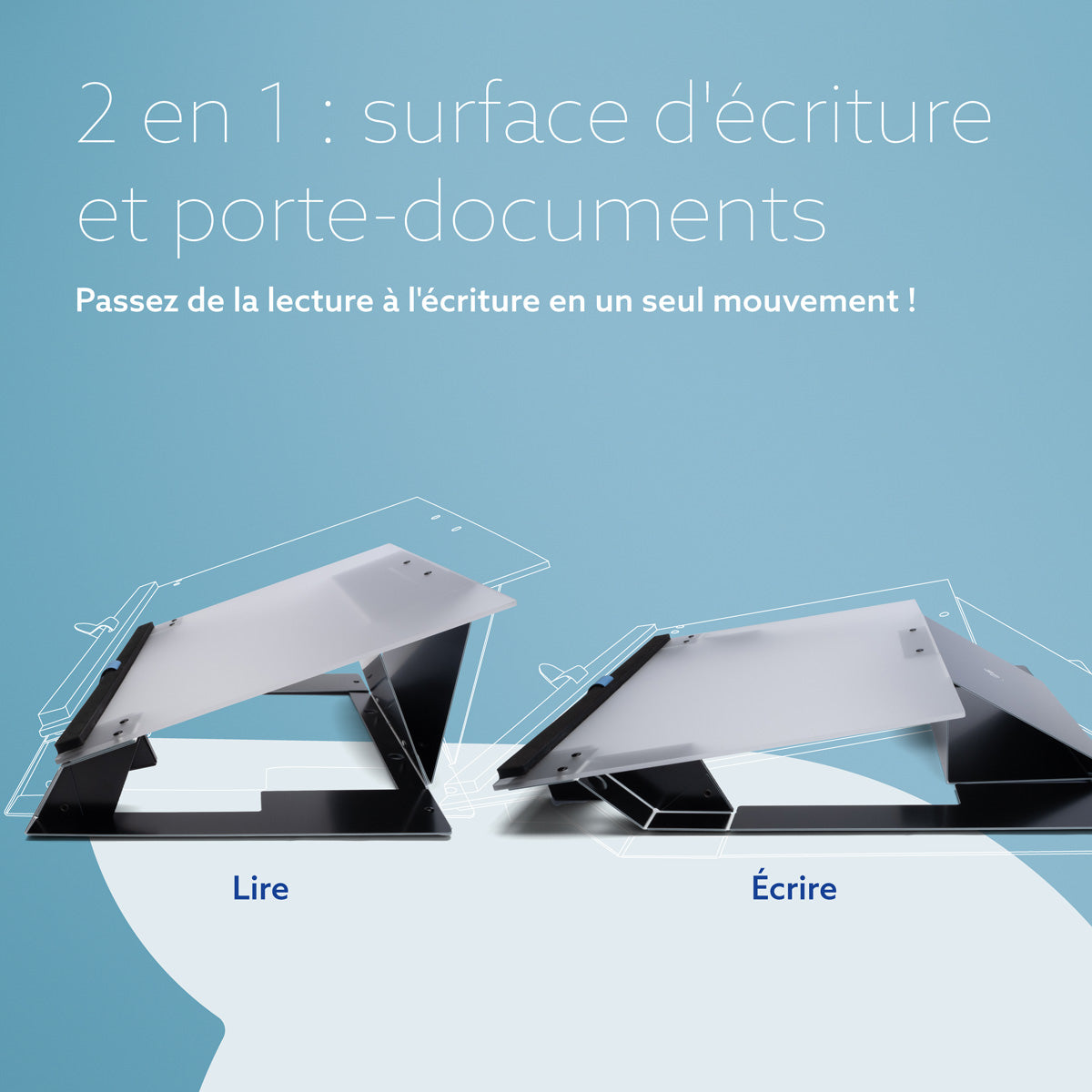 R-GO TOOLS Porte documents Read2Write, noir