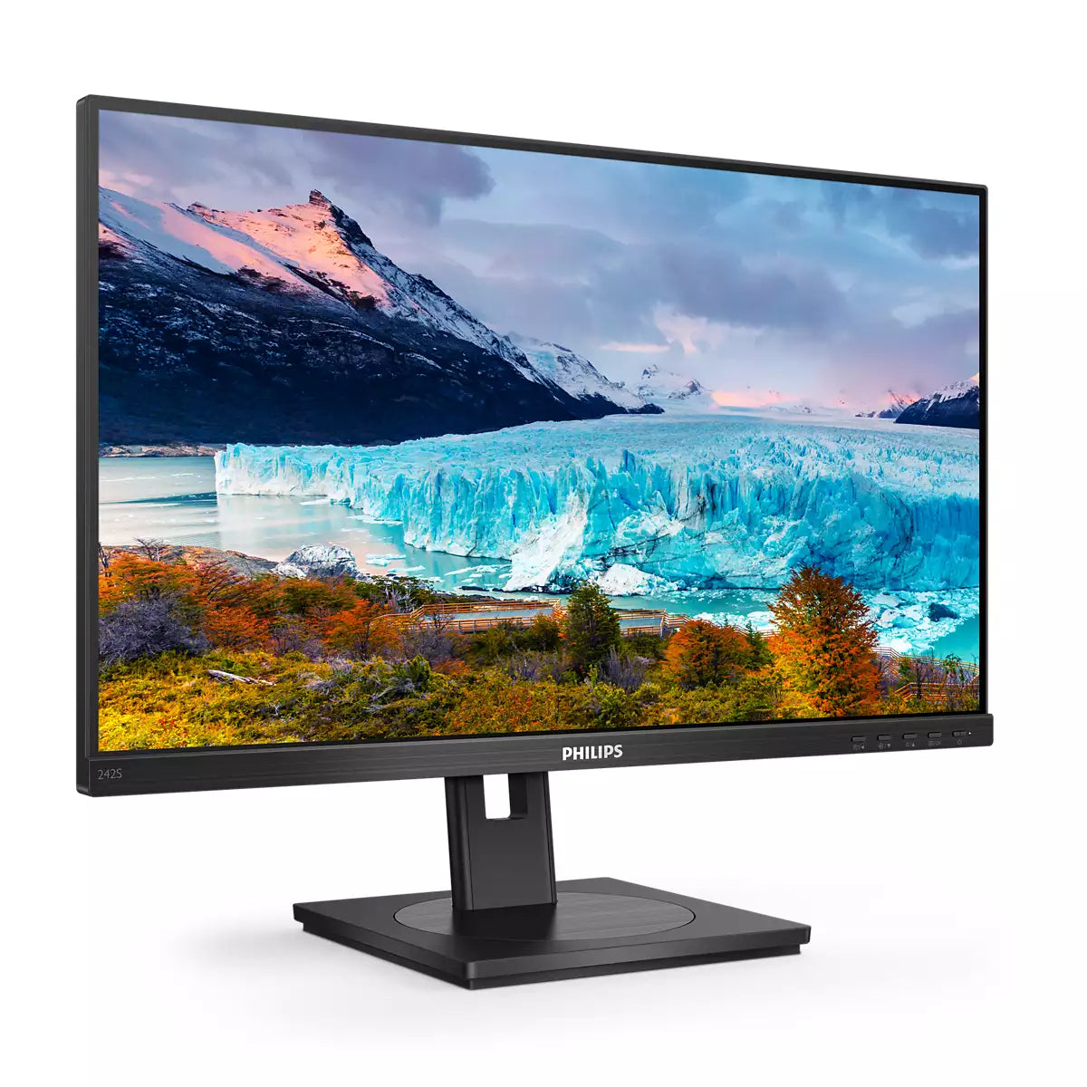 PHILIPS 242S1AE/00 23.8p 1920x1080 IPS Flat 130MM Pivot 75Hz Adative Sync 3 SIDE FRAMELESS TUV Eye Certified SPEAKERS