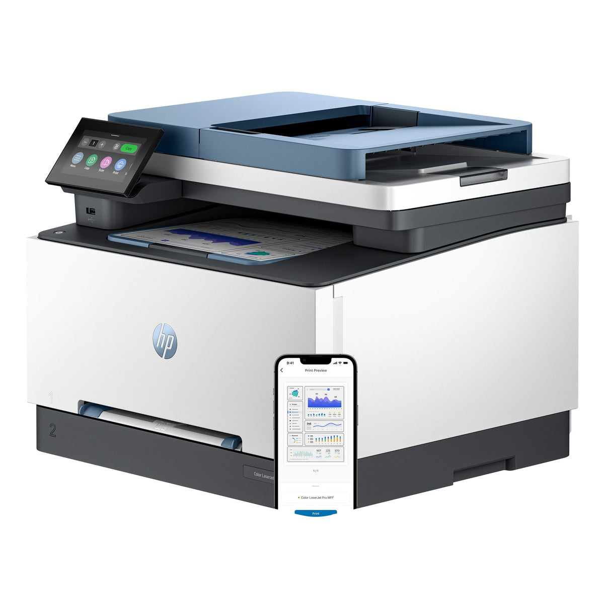 HP LaserJet Pro MFP 3302fdw Couleur - Dispositif multifonction laser couleur - impression, numérisation, copie, 600 x 600 DPI, A4, 25 ppm, Wi-Fi, AirPrint