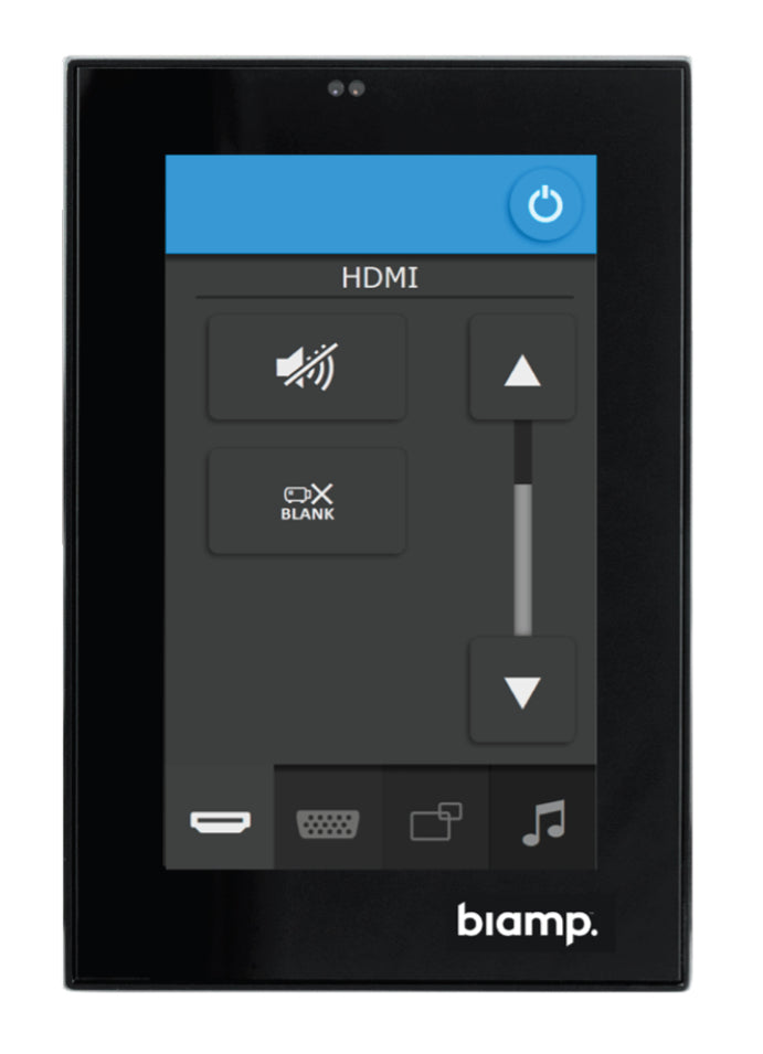 Biamp 4in touch panel Black