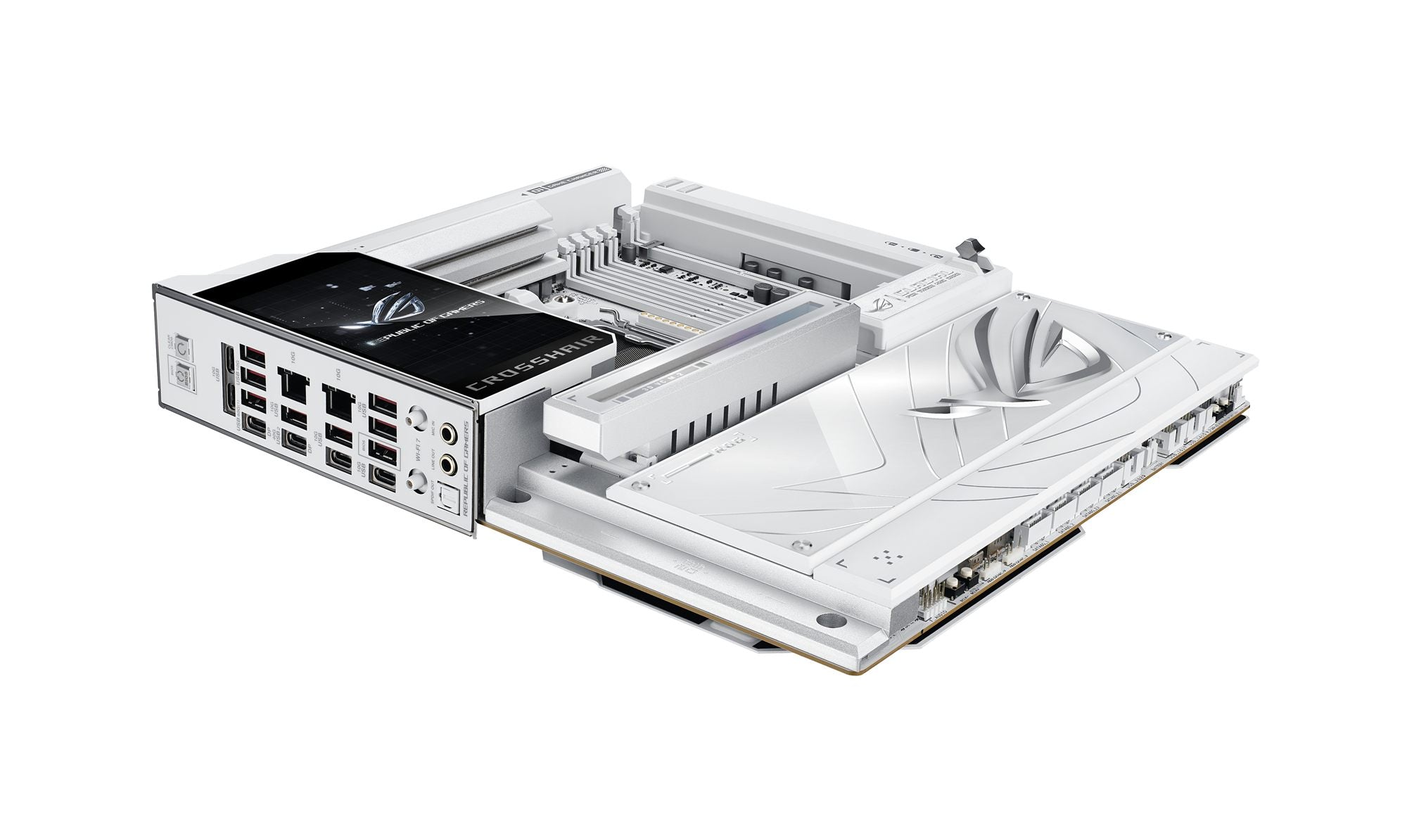 ASUS ROG CROSSHAIR X870E GLACIAL AM5 DDR5 ATX motherboard 2xPCIe 5.0 7xM.2