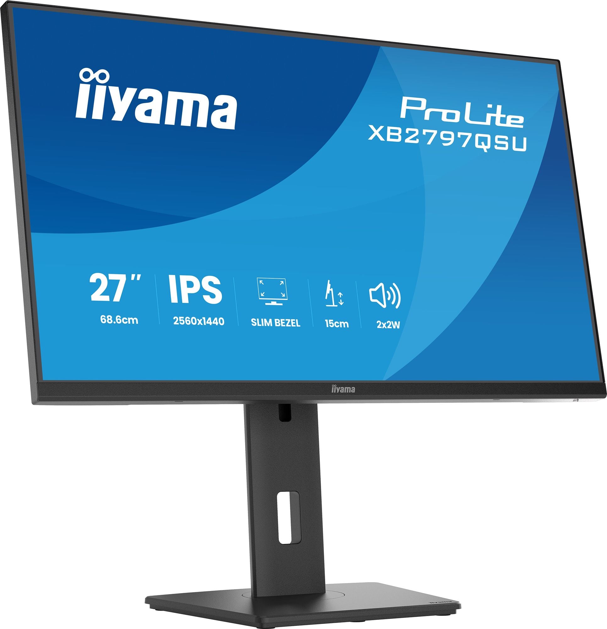 XB2797QSU-B1 27" Business QHD BLACK