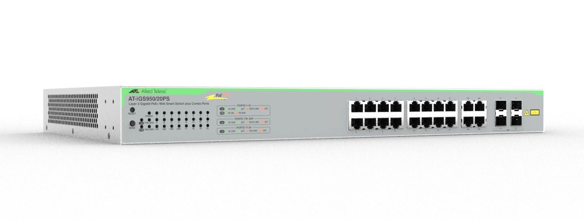 Switch WSmart 16x10/100/1000TX PoE+, 4xSFP100M/1G, PoE+ 370W