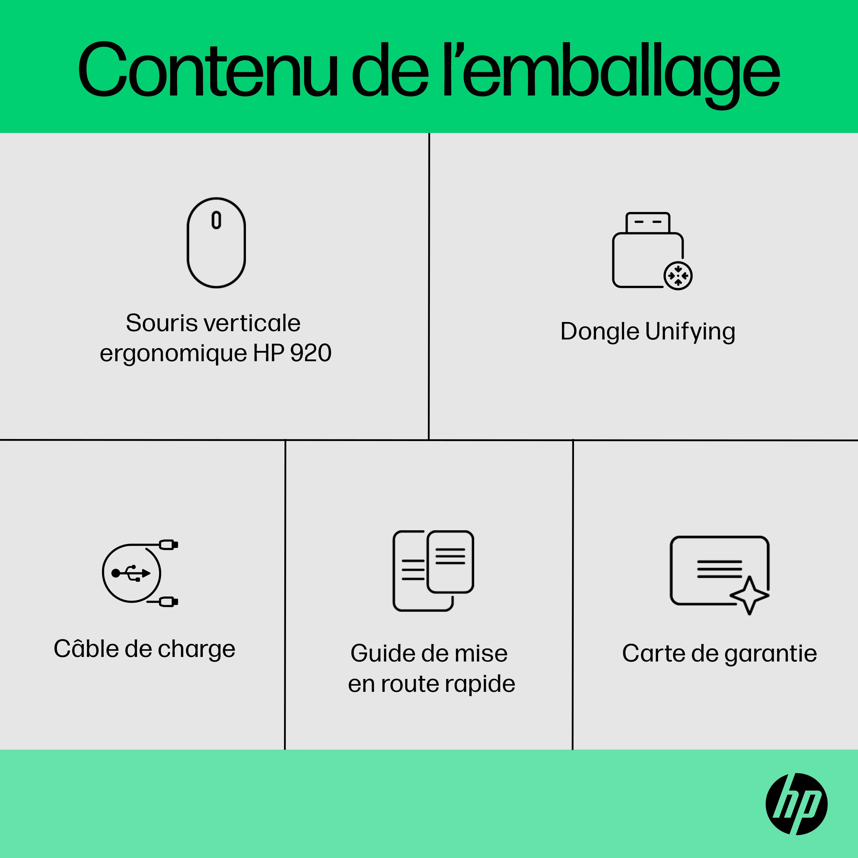 HP 920 Ergo VRTCL Wireless Mouse EMEA-IN