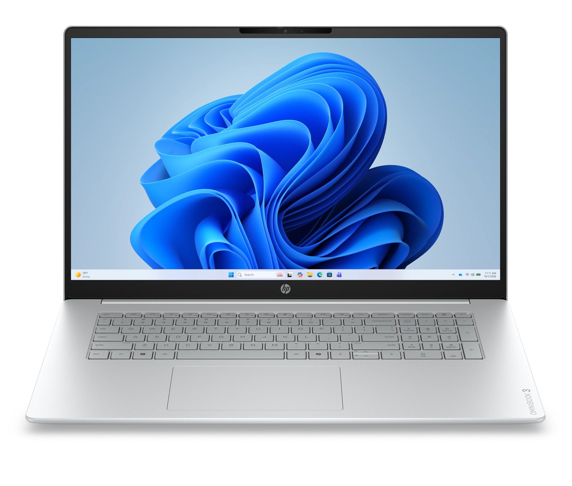 HP OmniBook 3 17-dp0056nfx - PC Portable - AMD Ryzen 5 40 - 17.3p FHD - 8Go - 512Go SSD - W11H - Argent glacier