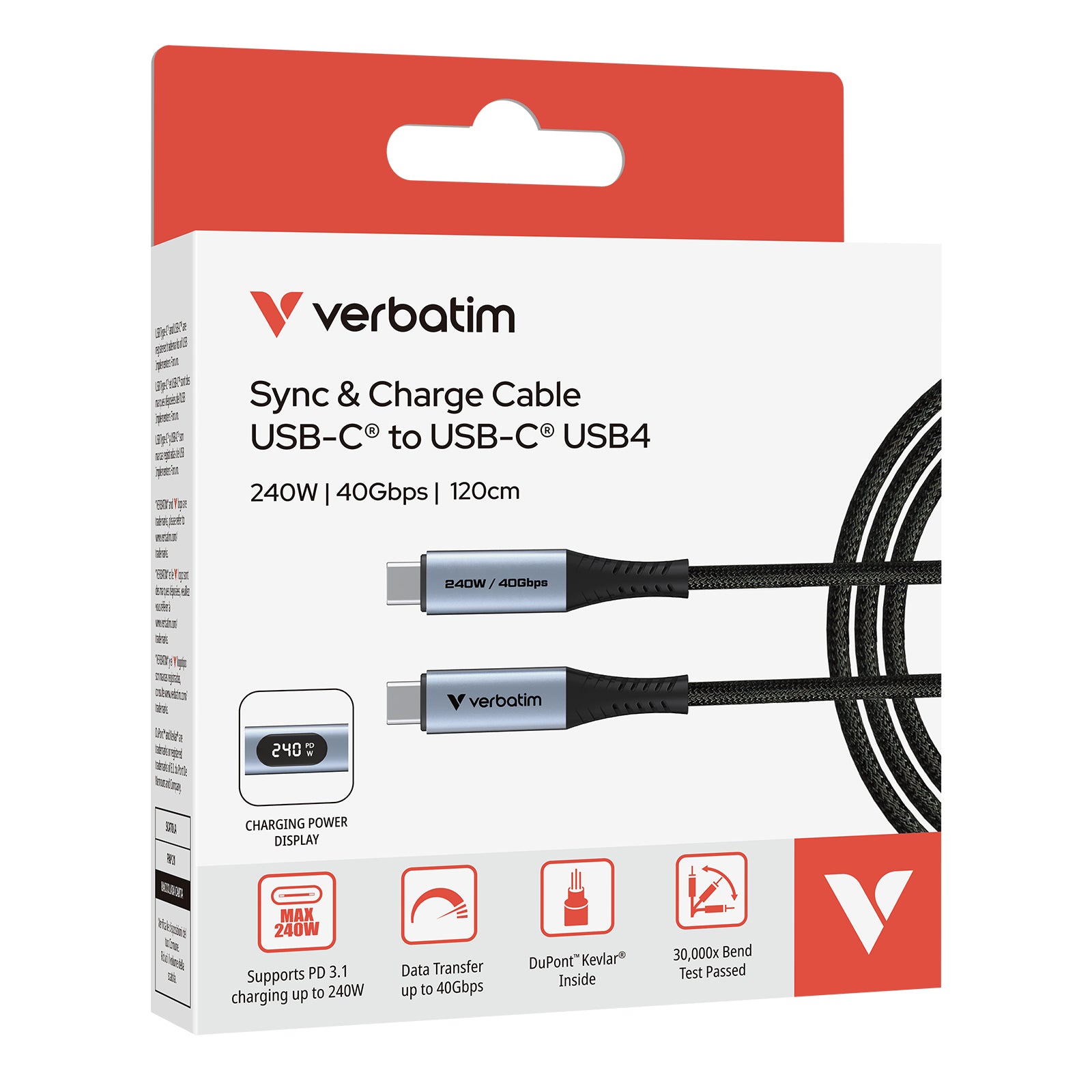 Sync & Charge Cable USB-C to USB-C 240W