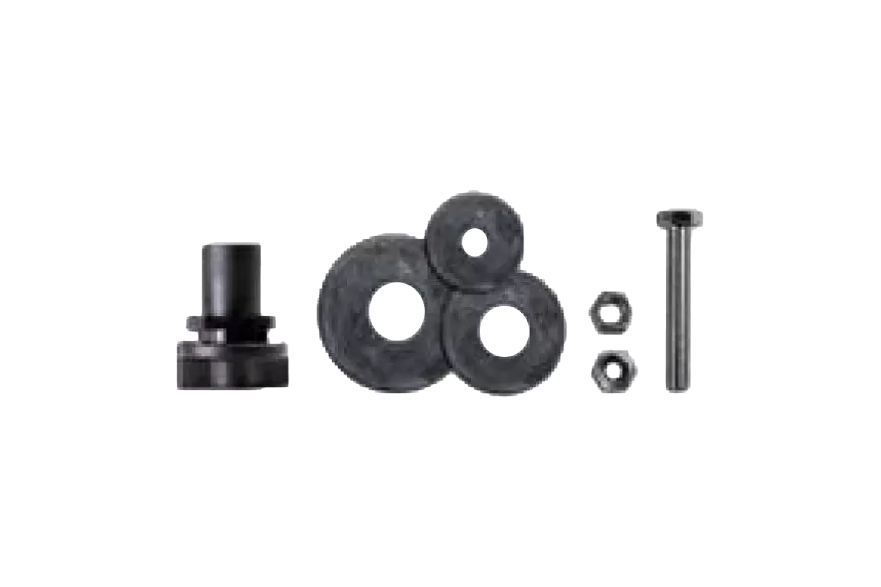 Biamp 10 Pack Basic Light Rail Adapter - Black