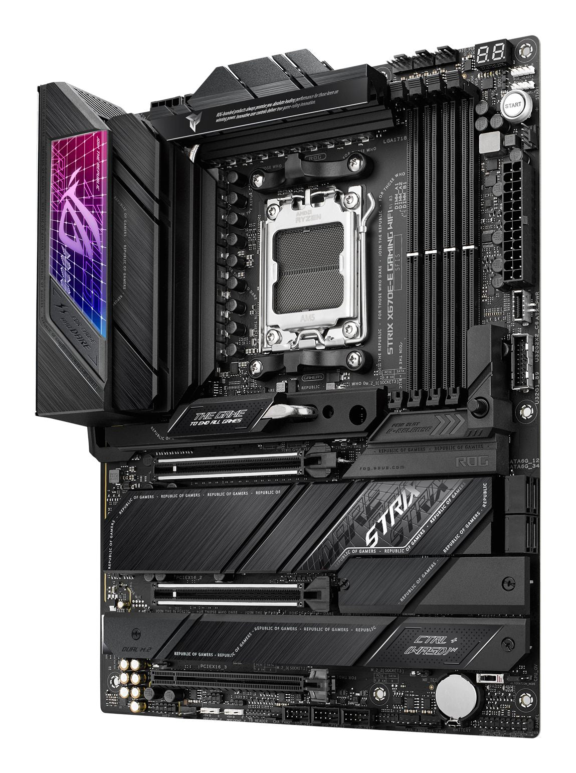 ASUS ROG STRIX X670E-E GAMING WIFI AM5 ATX MB 4xDIMM DDR5 4xM.2 6xSATA