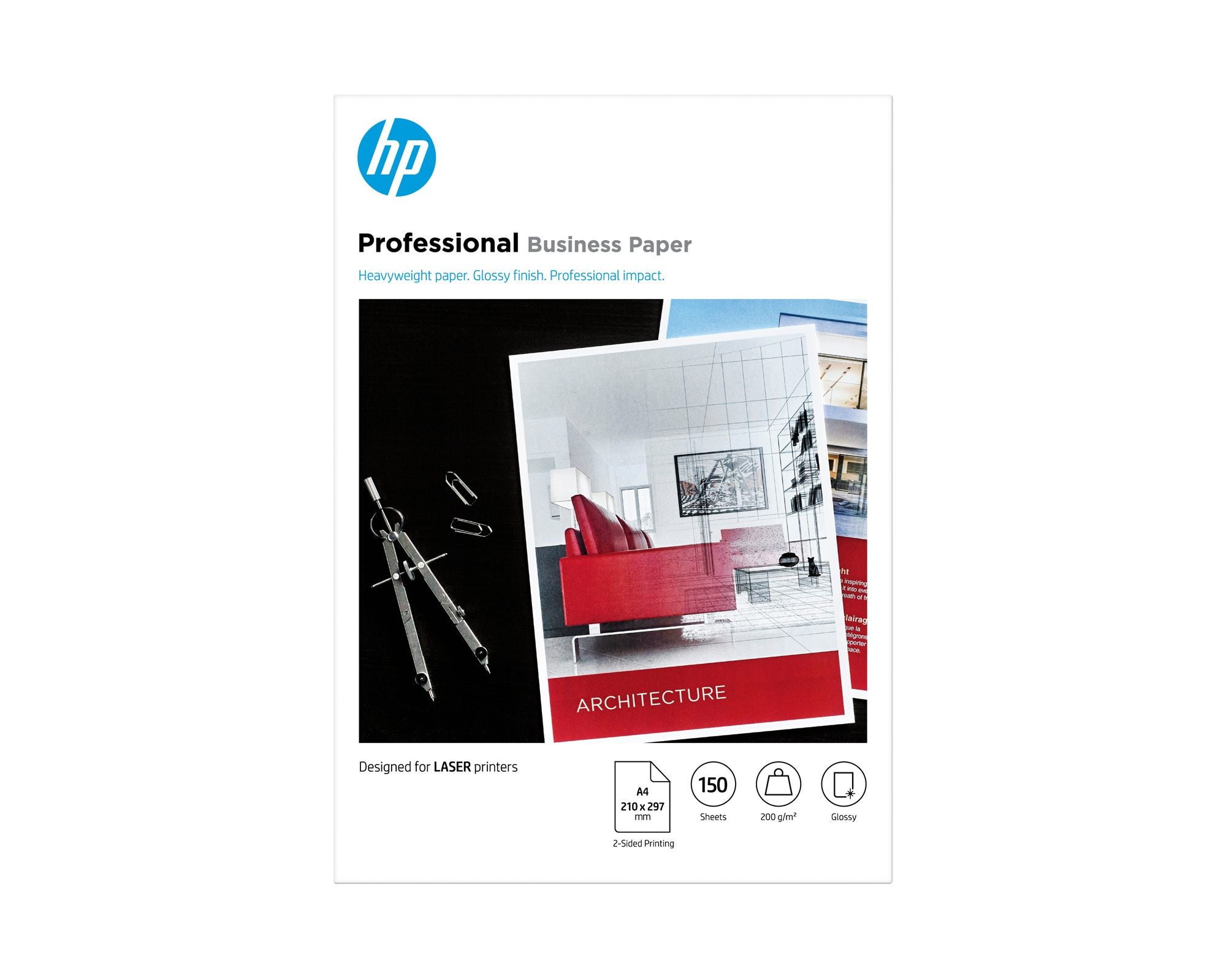 HP Prof Gls LJ A4 200g 150sh FSC Paper