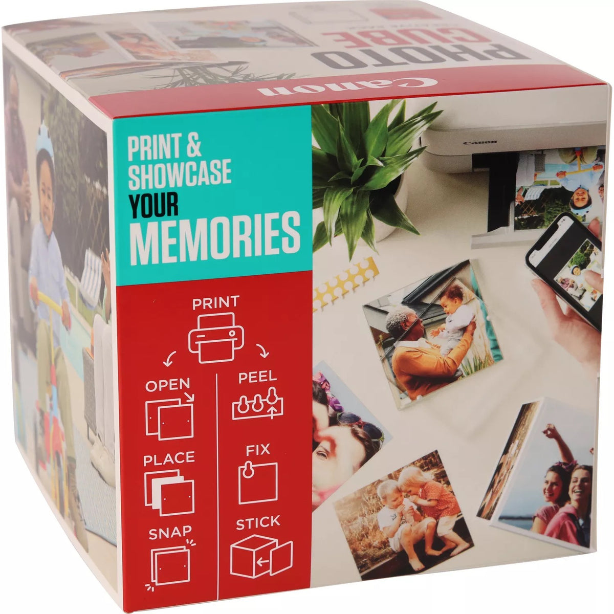 CANON pp-201 Ink Cartridge 5x5 Photo Cube Creative Pack White Blue