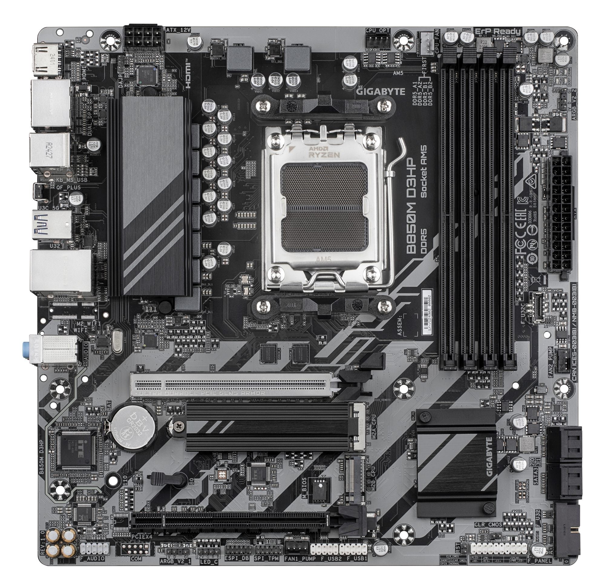 GIGABYTE B850M D3HP carte mere AMD B850 Emplacement AM5 micro ATX