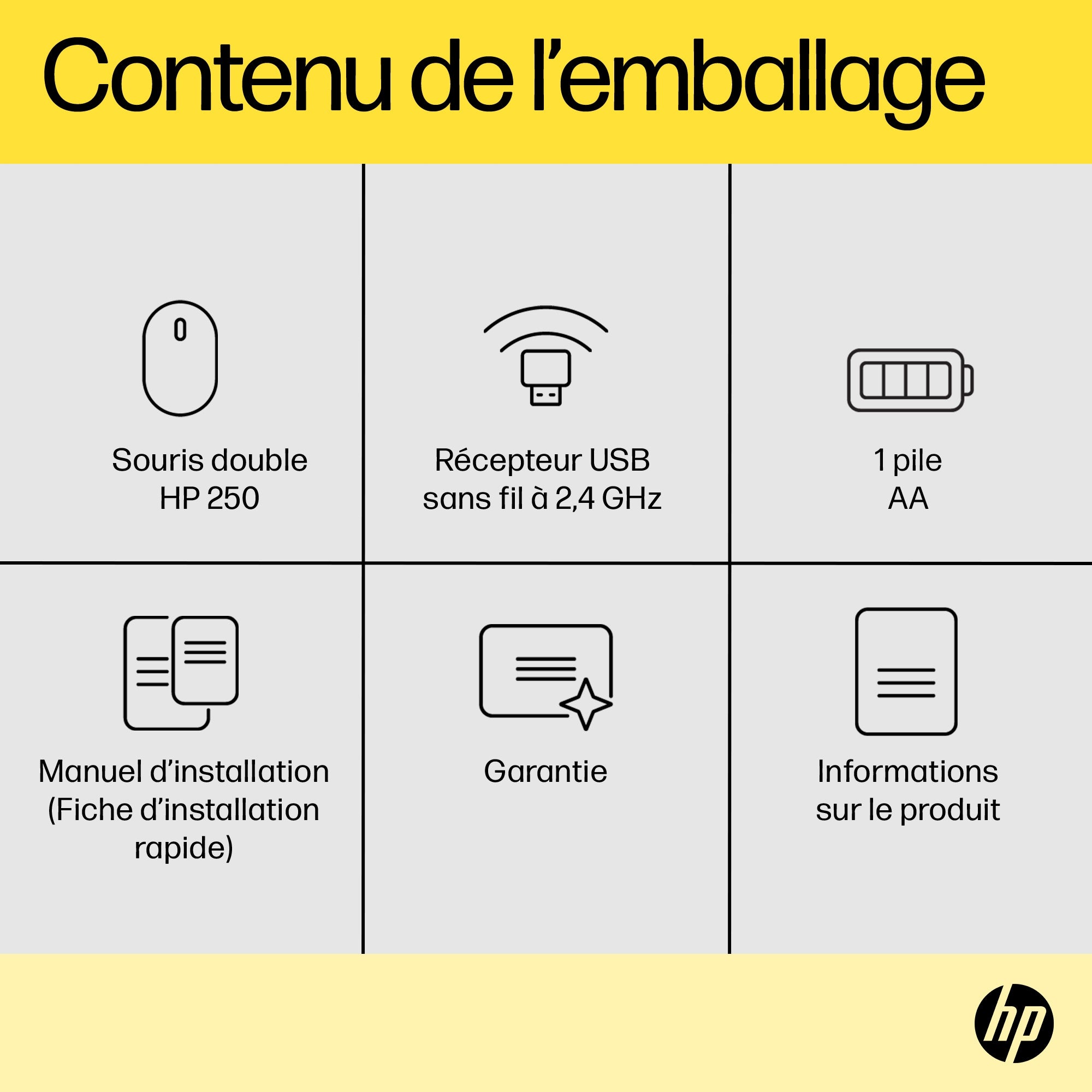 HP 250 Dual Wireless Mouse