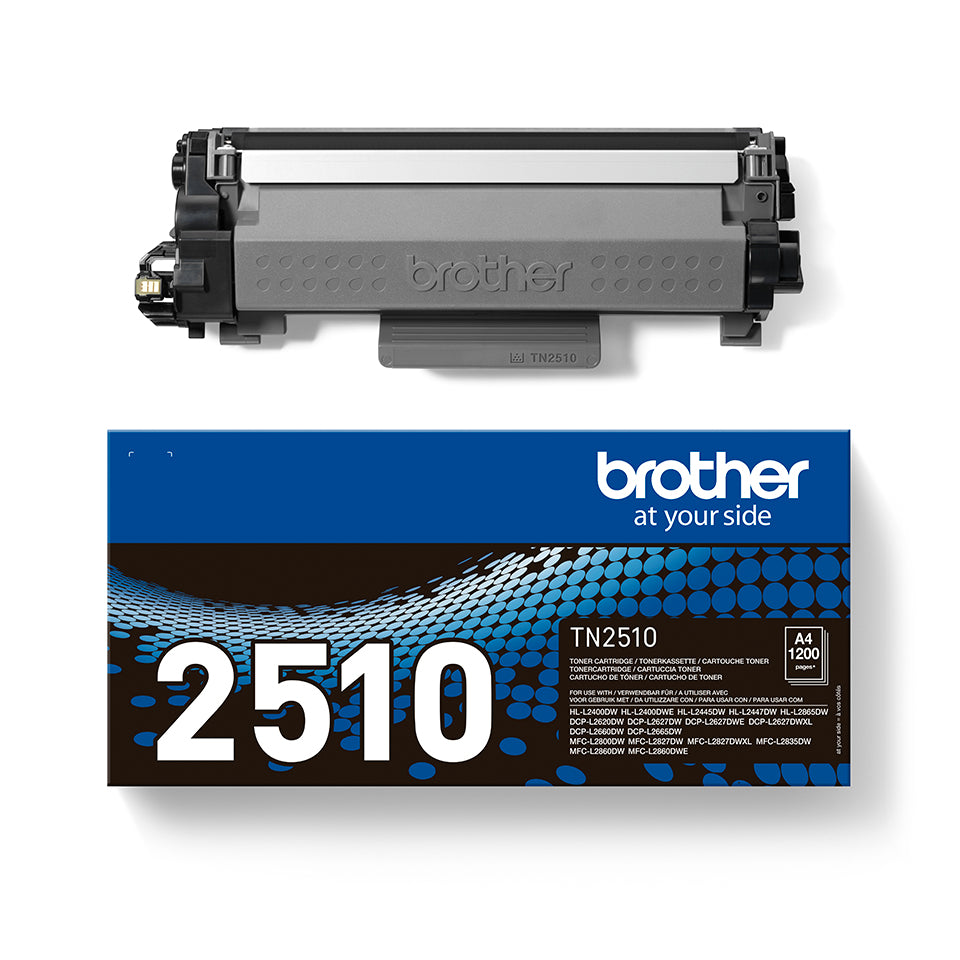 BROTHER TN2510 Black Toner Cartridge ISO Yield up to 1.200 pages