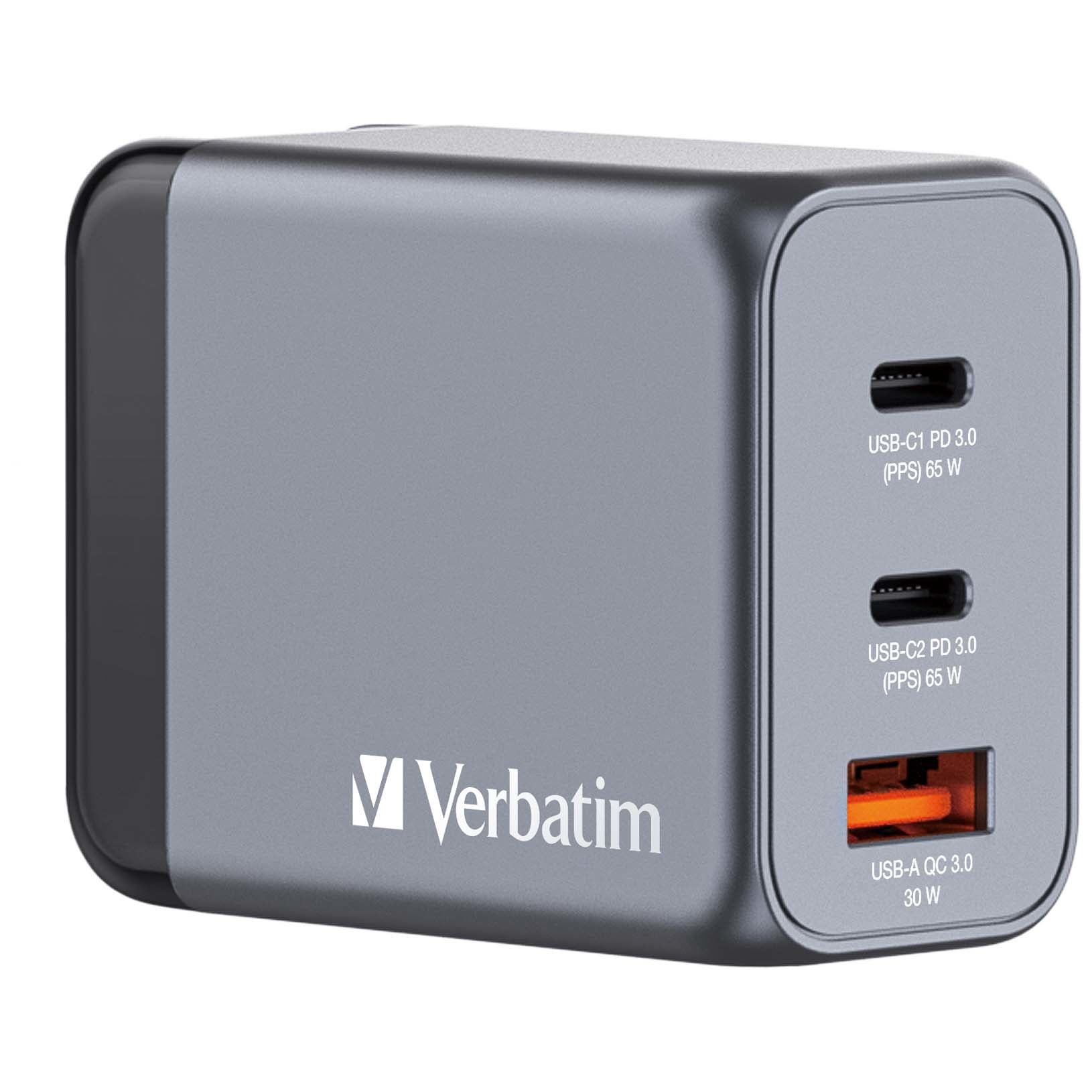 GNC-65 GaN Charger 3 Port 65W USB A/C E